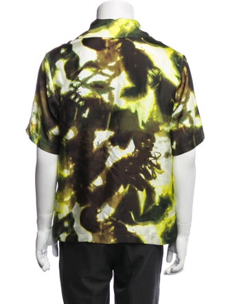 Amiri Silk Tie-Dye Print Shirt
