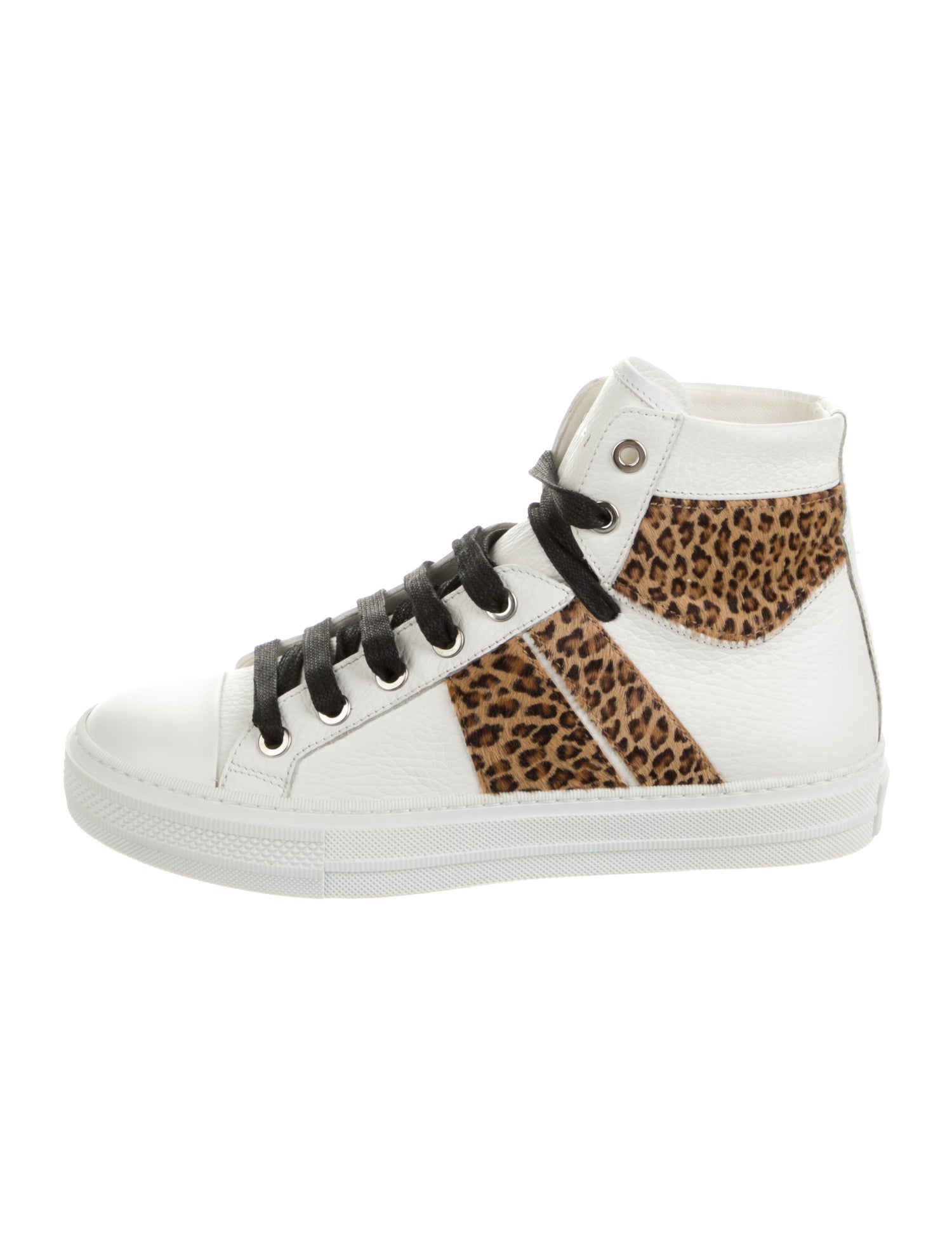 Amiri Leather Animal Print Sneakers