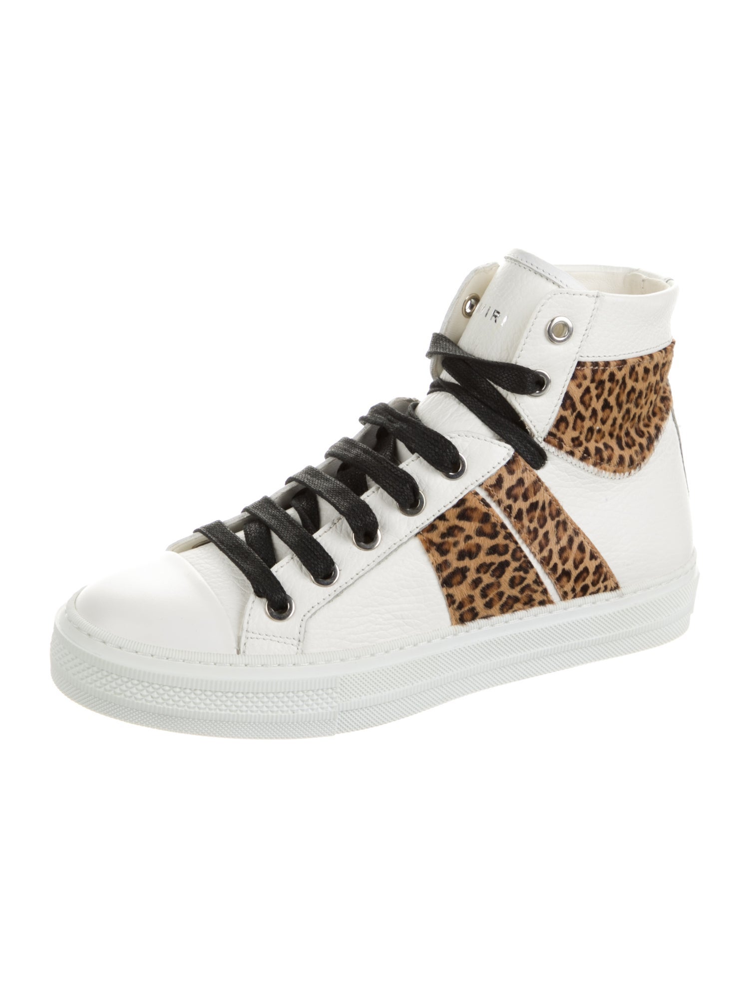 Amiri Leather Animal Print Sneakers
