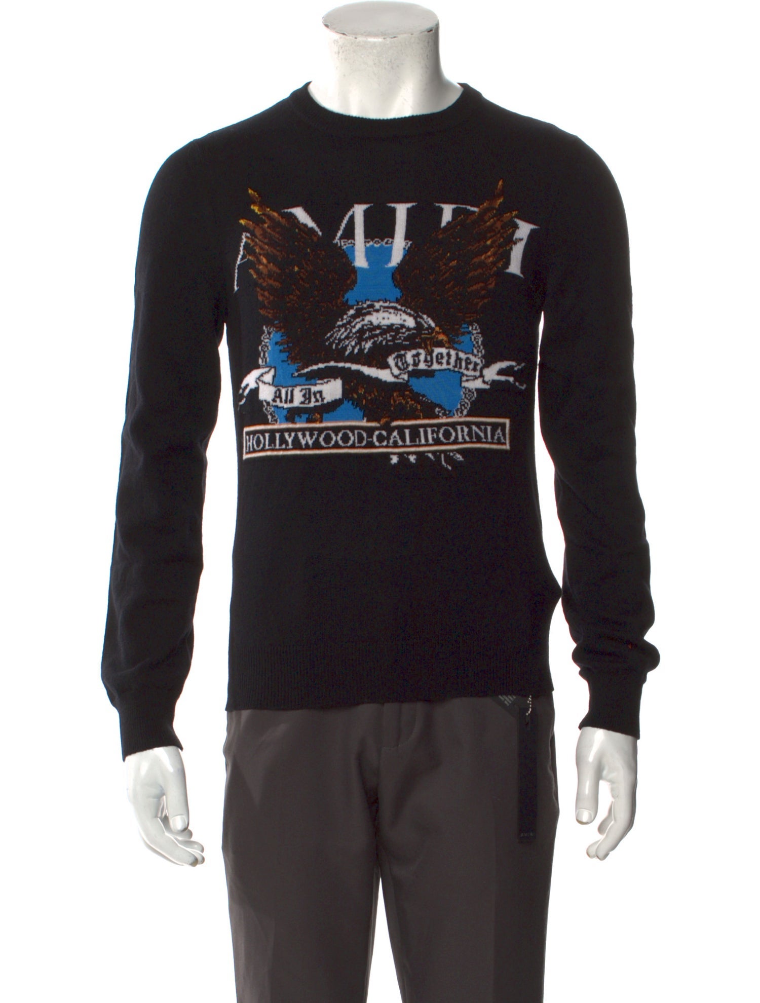 Amiri Cashmere Graphic Print Pullover