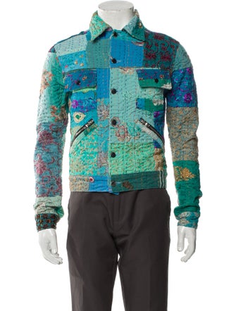 Amiri Floral Print Trucker Jacket