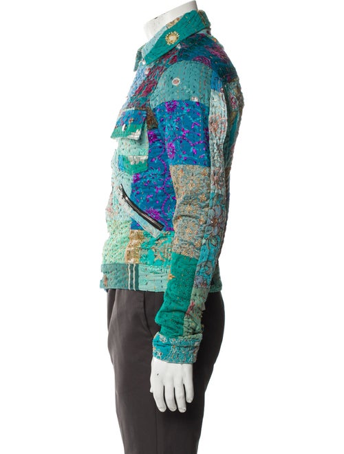 Amiri Floral Print Trucker Jacket