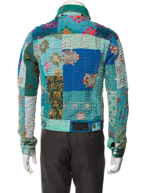 Amiri Floral Print Trucker Jacket