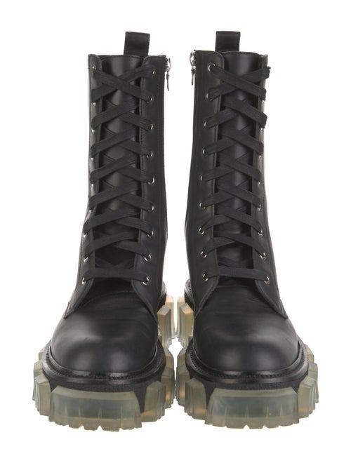 Amiri Leather Combat Boots
