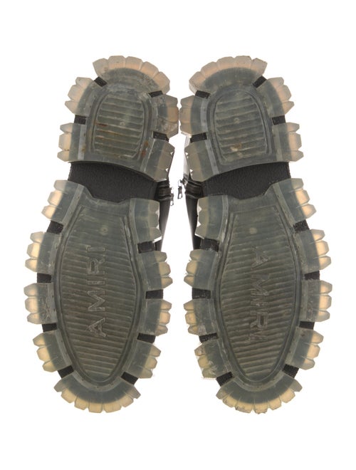 Amiri Leather Combat Boots