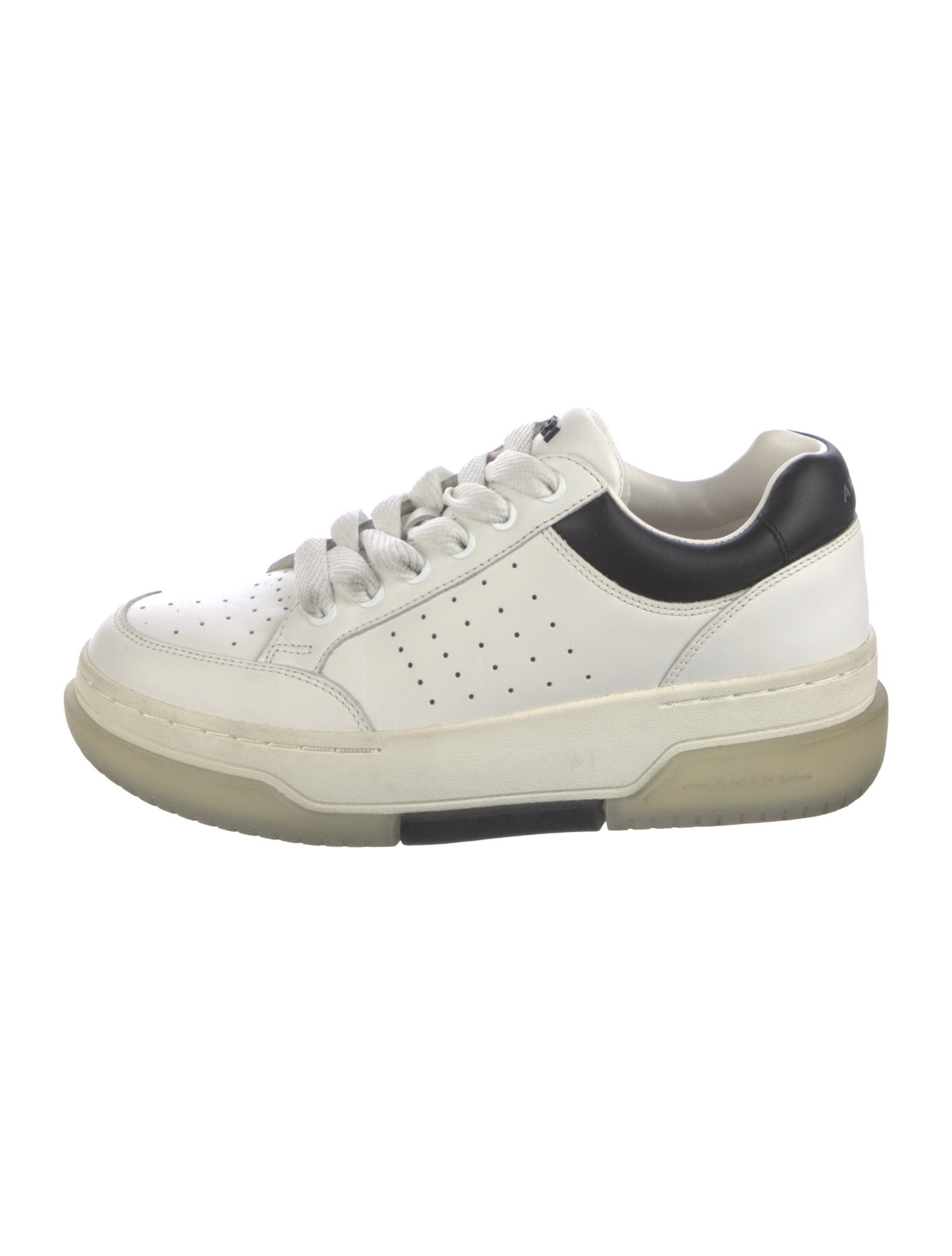 Amiri Leather Lasercut Accents Sneakers