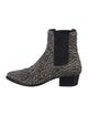 Amiri Ponyhair Animal Print Chelsea Boots