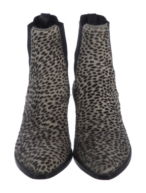 Amiri Ponyhair Animal Print Chelsea Boots