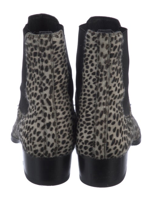 Amiri Ponyhair Animal Print Chelsea Boots