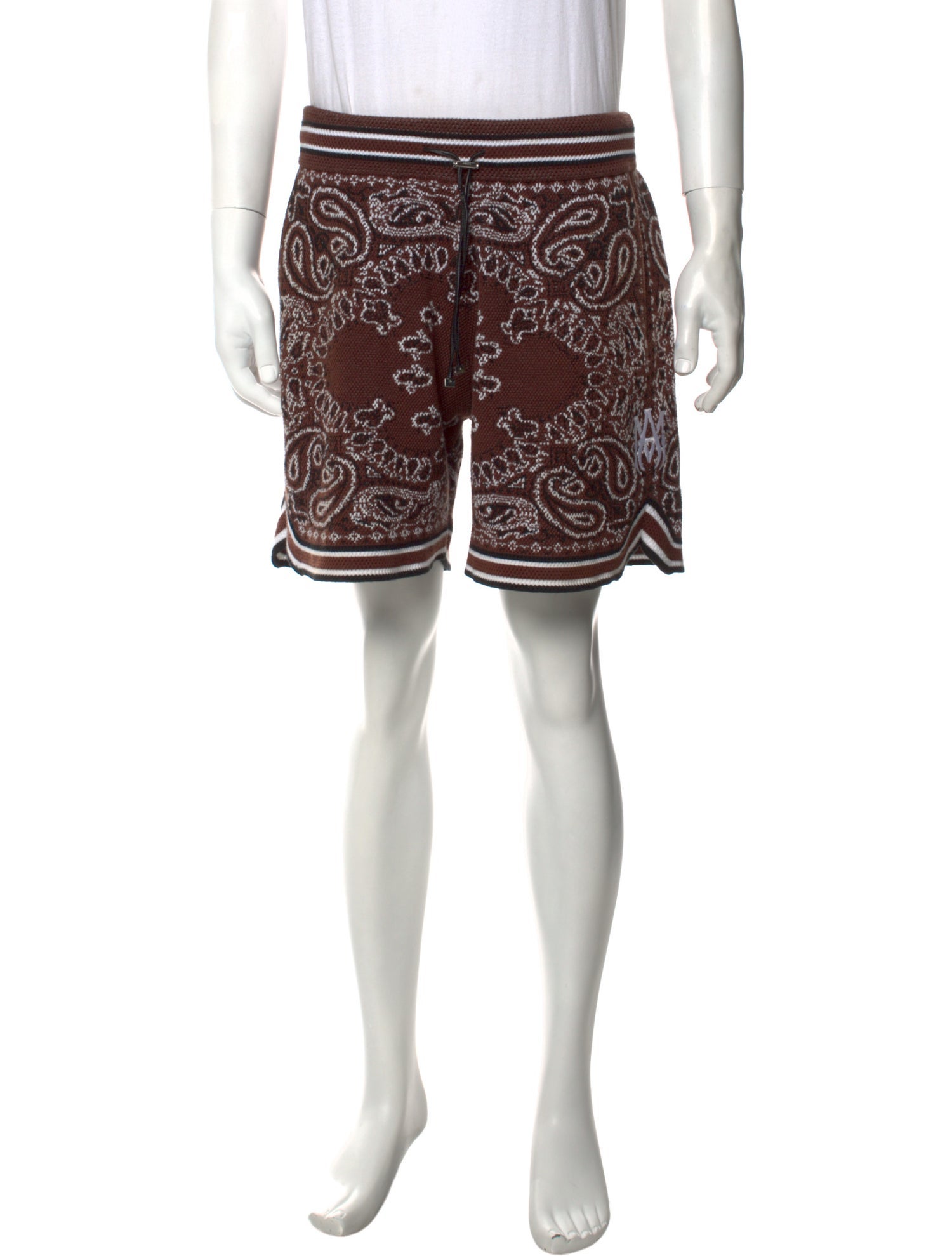 Amiri Paisley Print Jogger Shorts