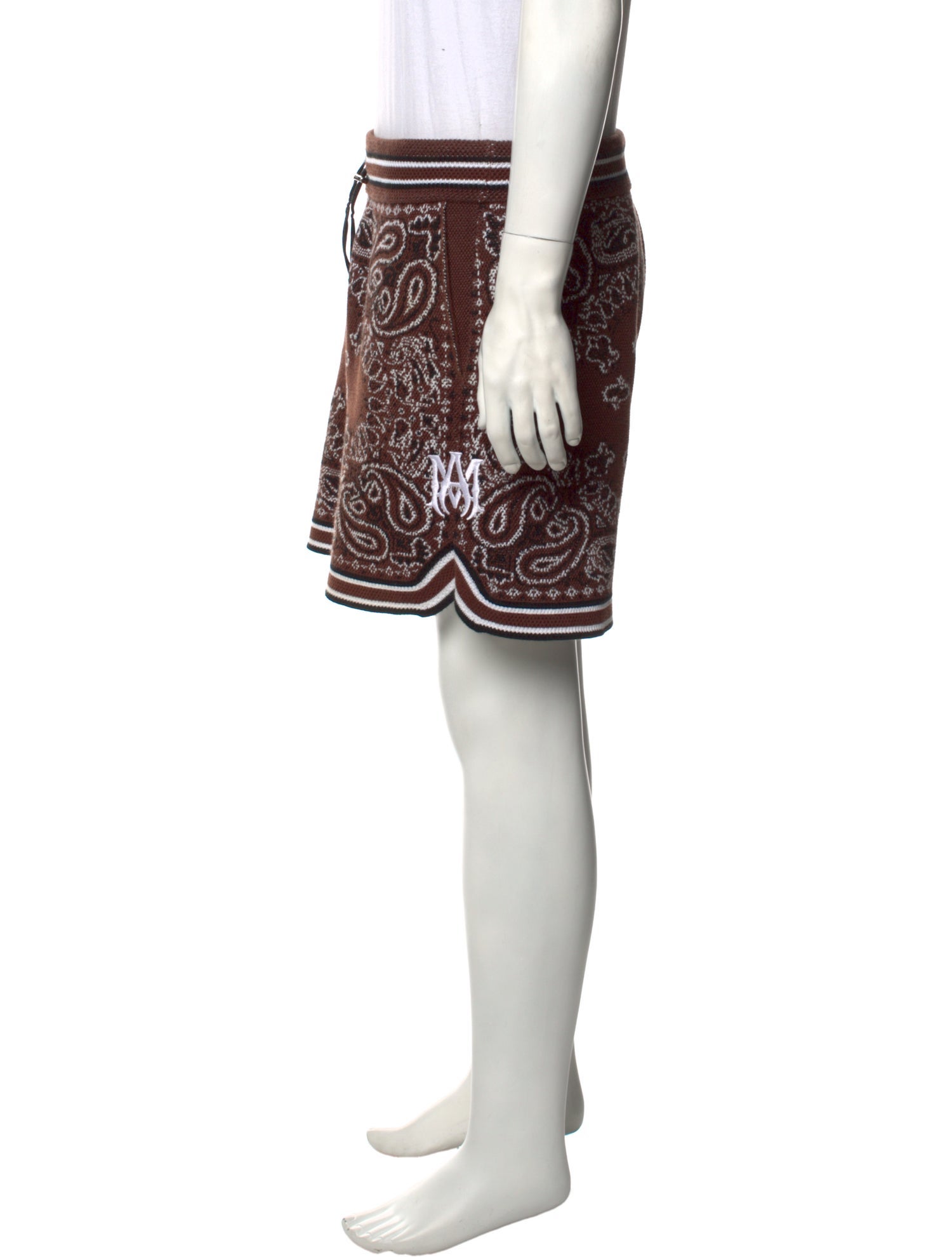 Amiri Paisley Print Jogger Shorts