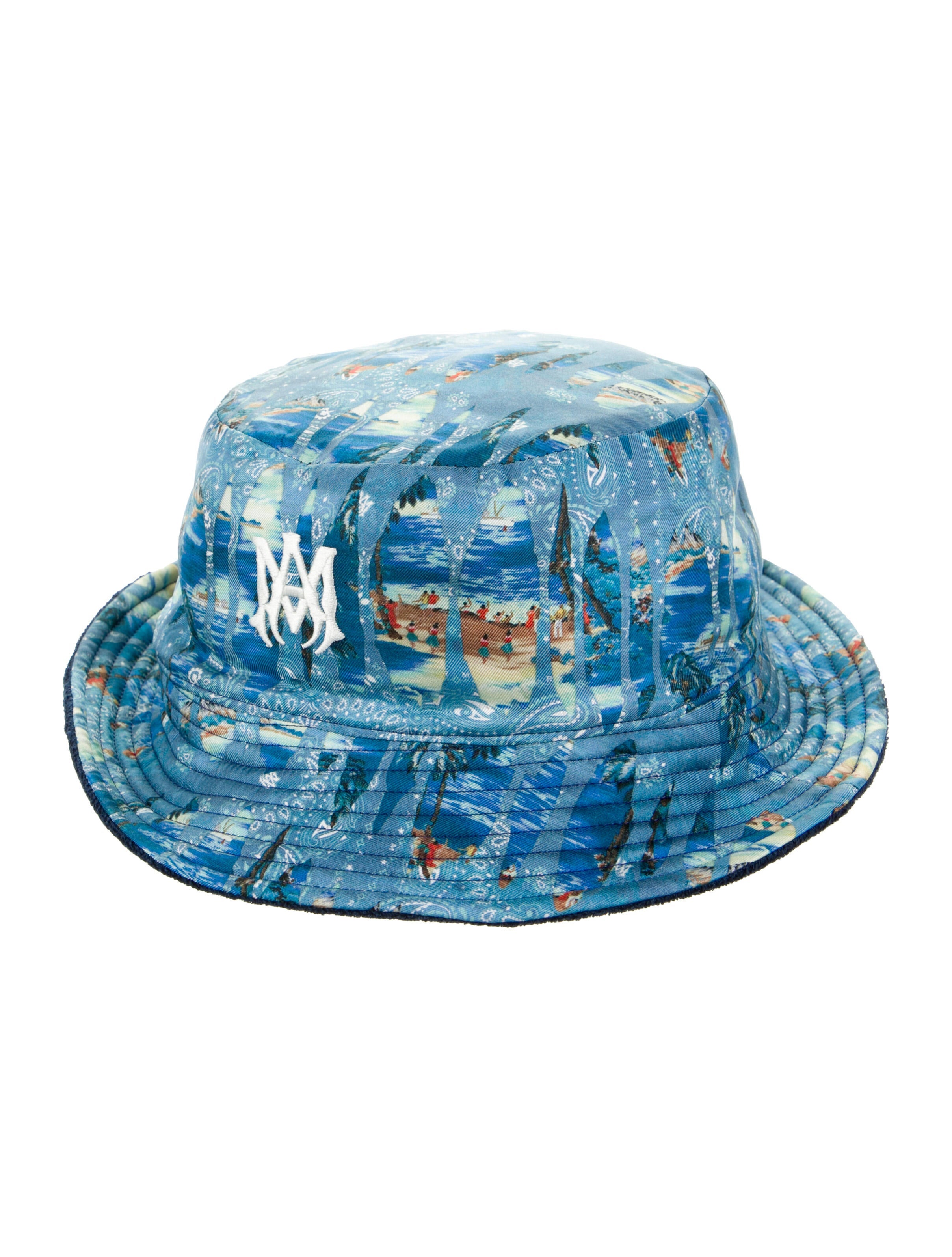 帽子 amiri bandana bucket hat AMIRI BANDANA REVERSIBLE BUCKET HAT - メルカリ