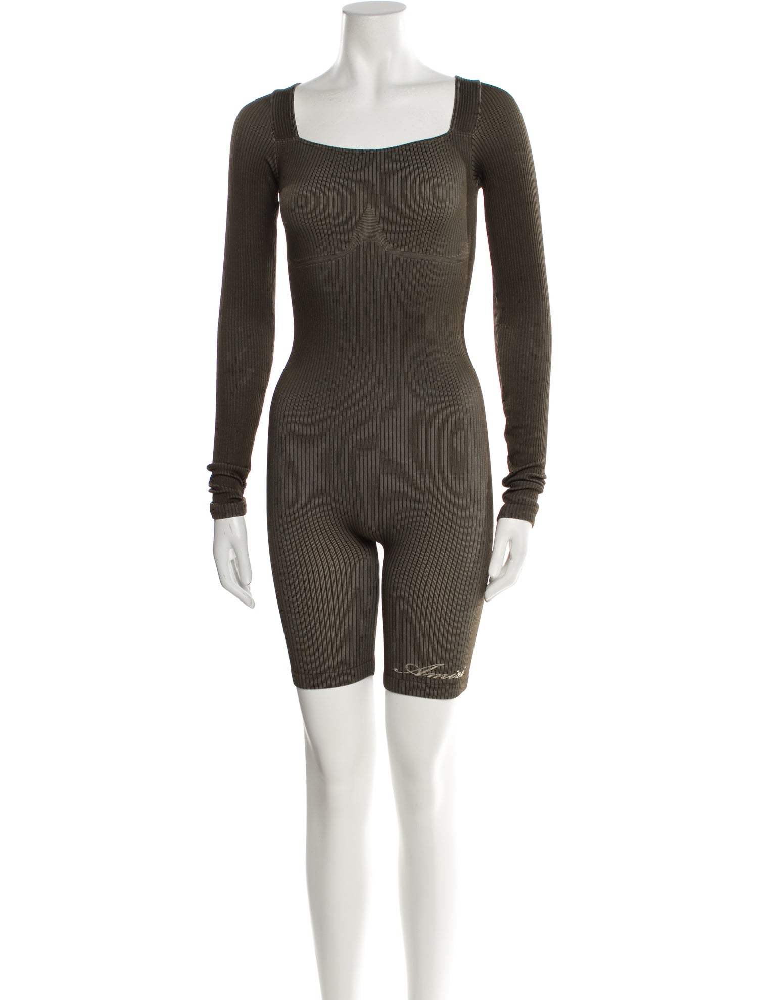 Amiri Square Neckline Romper