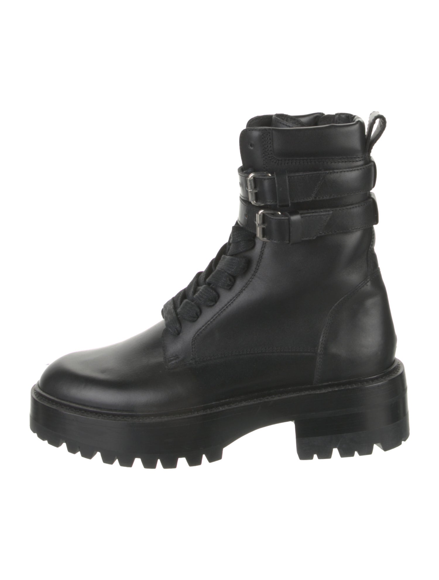 Amiri Leather Combat Boots