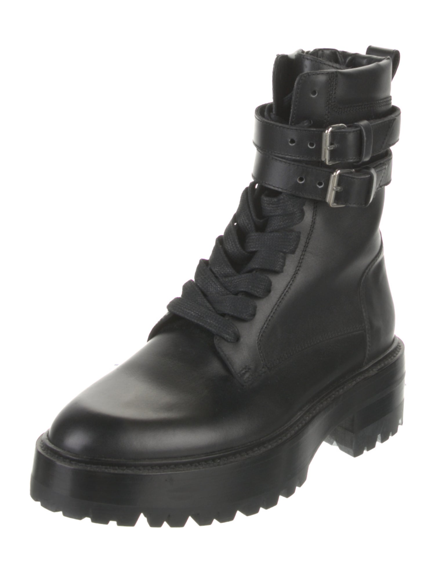 Amiri Leather Combat Boots