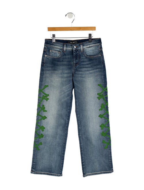 Amiri Cross Embroidered Casual Jeans