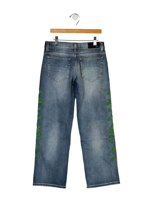 Amiri Cross Embroidered Casual Jeans