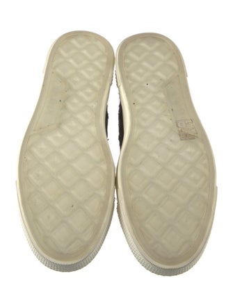 Amiri Leather Glitter Accents Sneakers