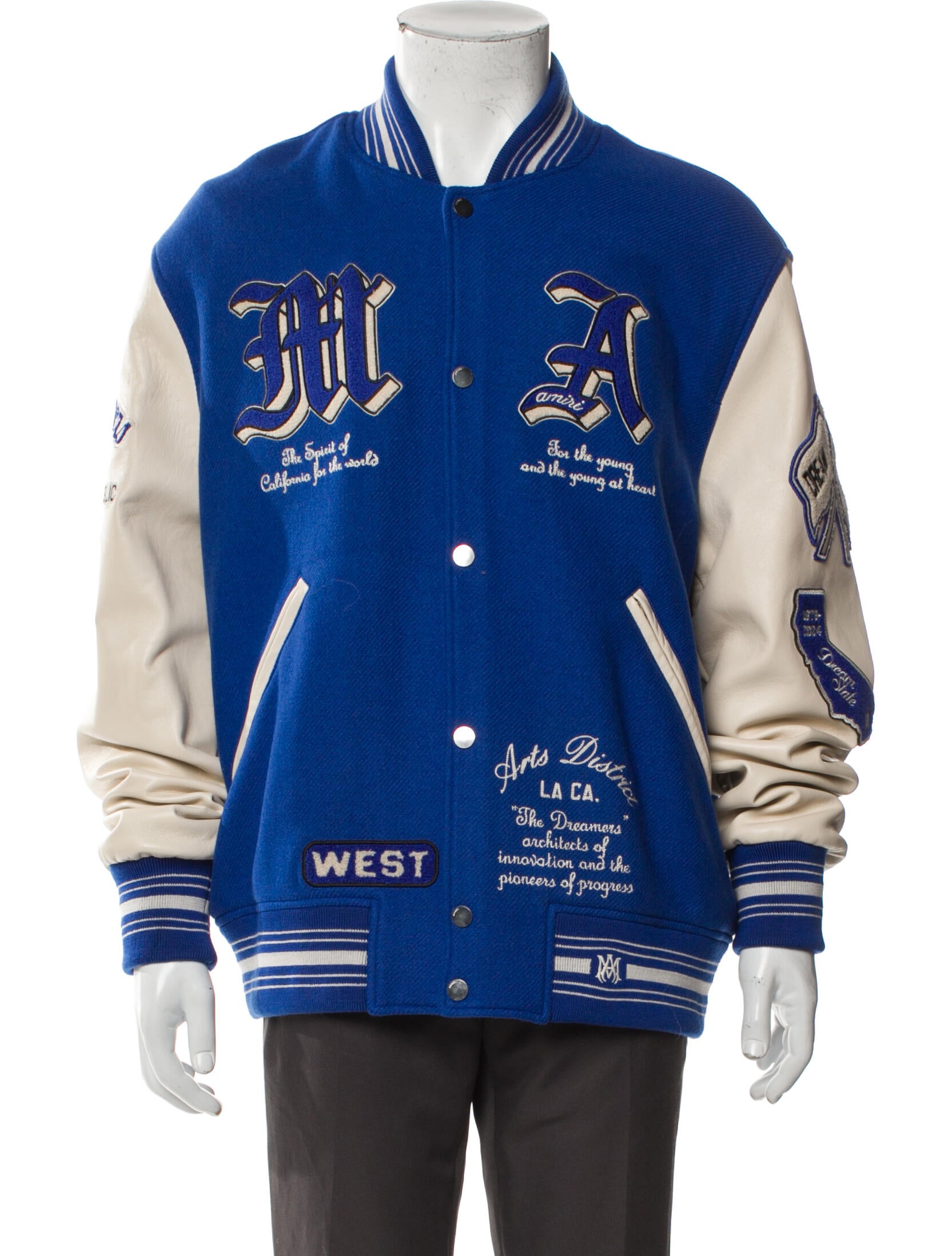 Amiri Wool Printed Varsity Jacket