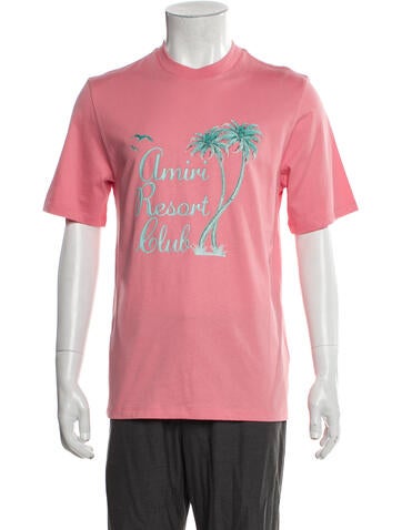 Amiri T-Shirts Graphic Print Crew Neck T-Shirt XS