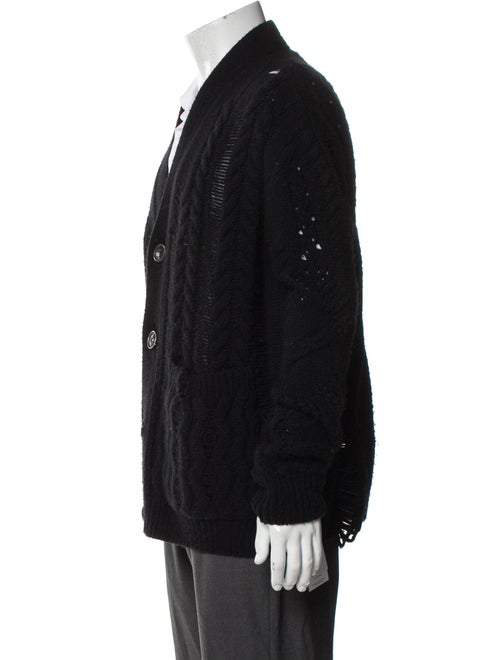 Amiri Wool V-Neck Cardigan