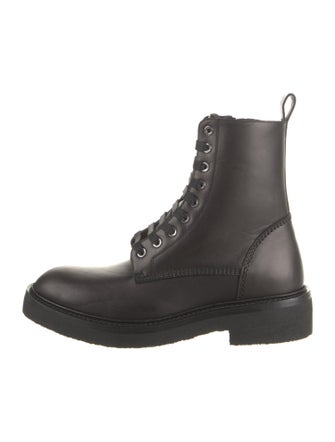 Amiri Leather Combat Boots