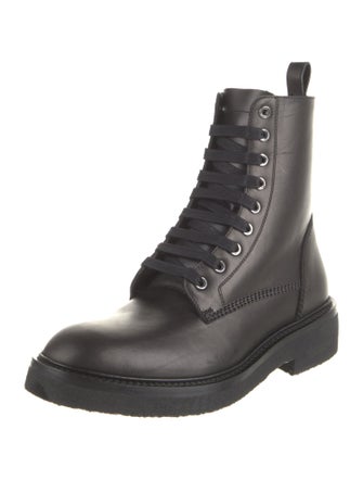Amiri Leather Combat Boots
