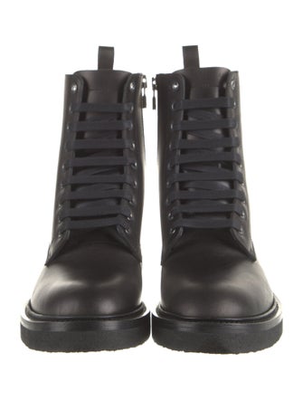 Amiri Leather Combat Boots