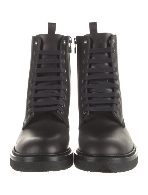 Amiri Leather Combat Boots