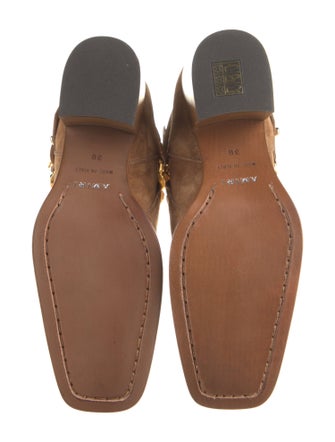 Amiri Suede Chain-Link Accents Moto Boots