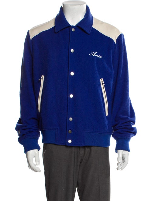 Amiri Wool Colorblock Pattern Denim Jacket