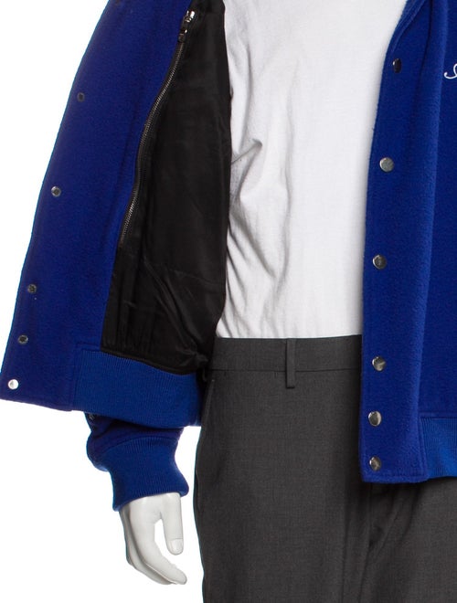 Amiri Wool Colorblock Pattern Denim Jacket