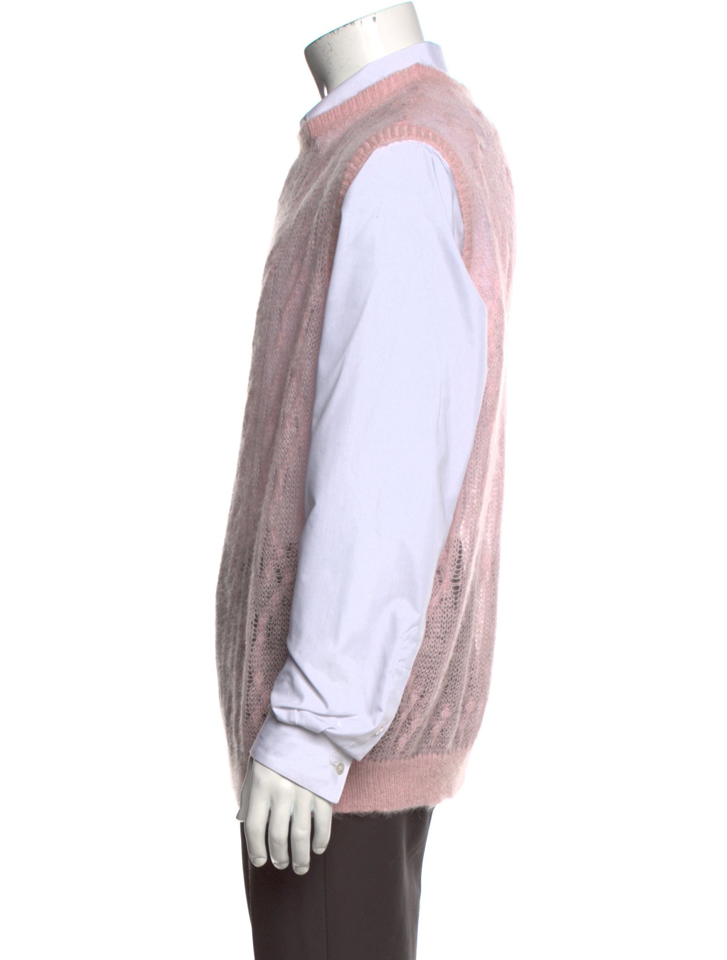 Amiri Mock Neck Sleeveless Sweater Vest