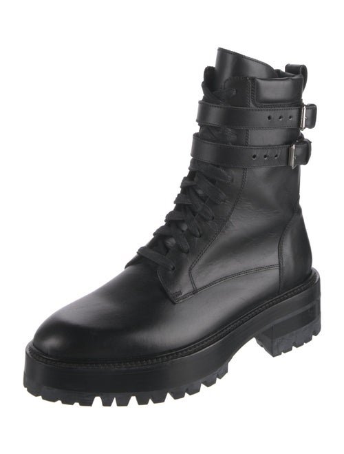 Amiri Leather Combat Boots