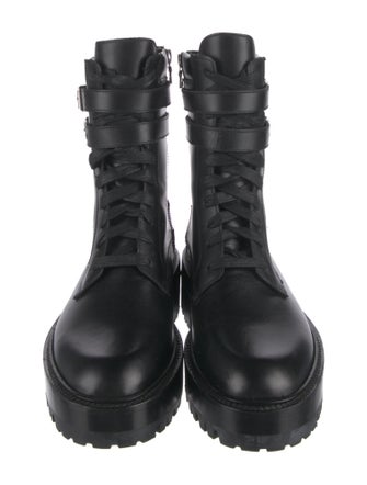 Amiri Leather Combat Boots