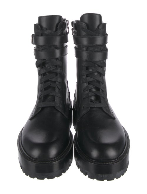 Amiri Leather Combat Boots
