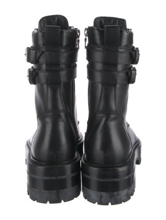 Amiri Leather Combat Boots