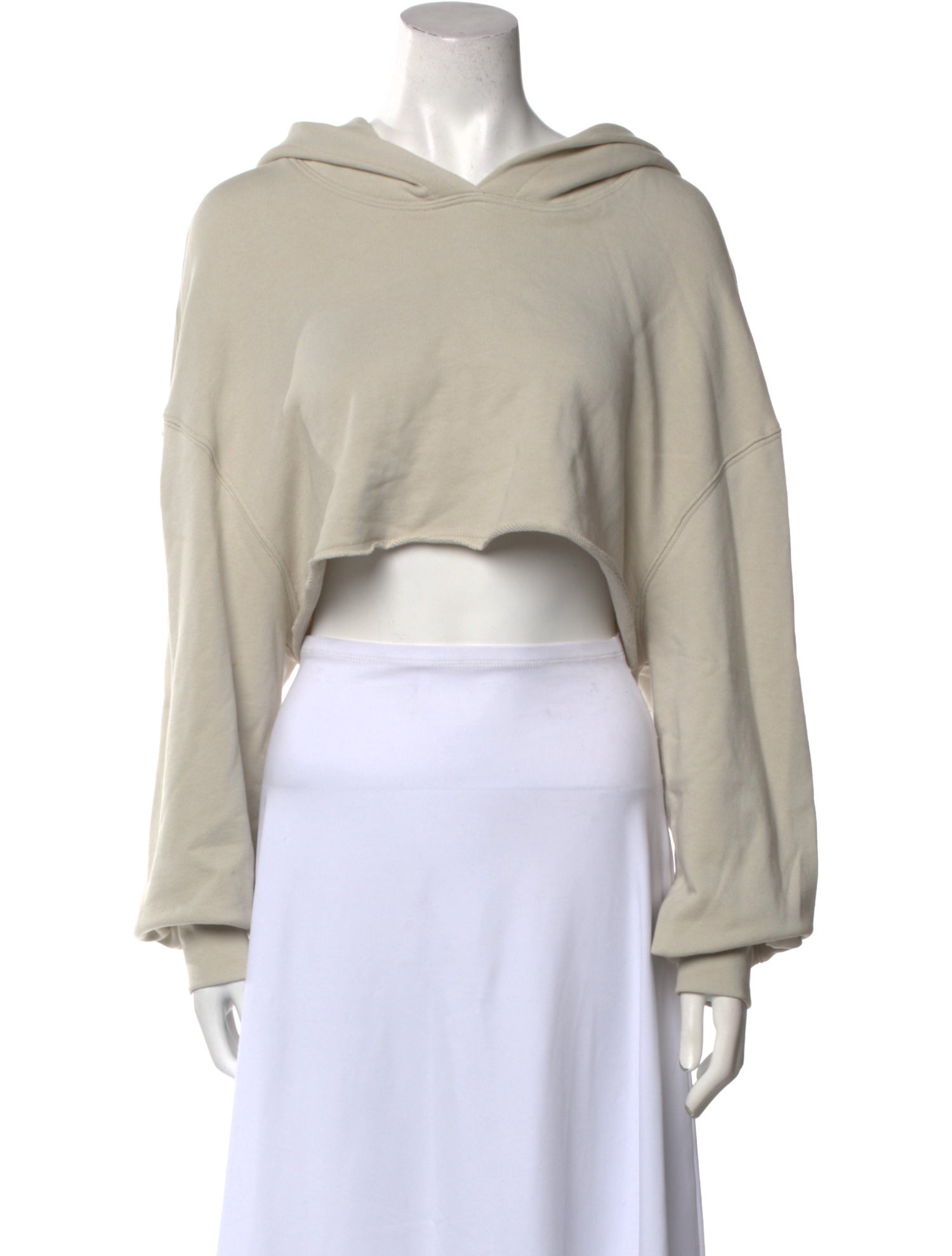 Amiri V-Neck Long Sleeve Crop Top