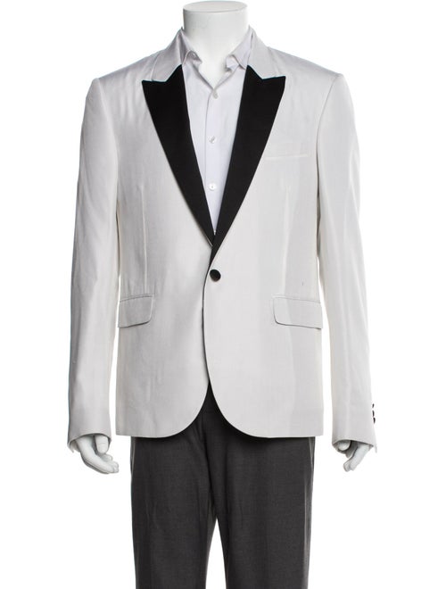 Amiri Silk Beaded Accents Blazer