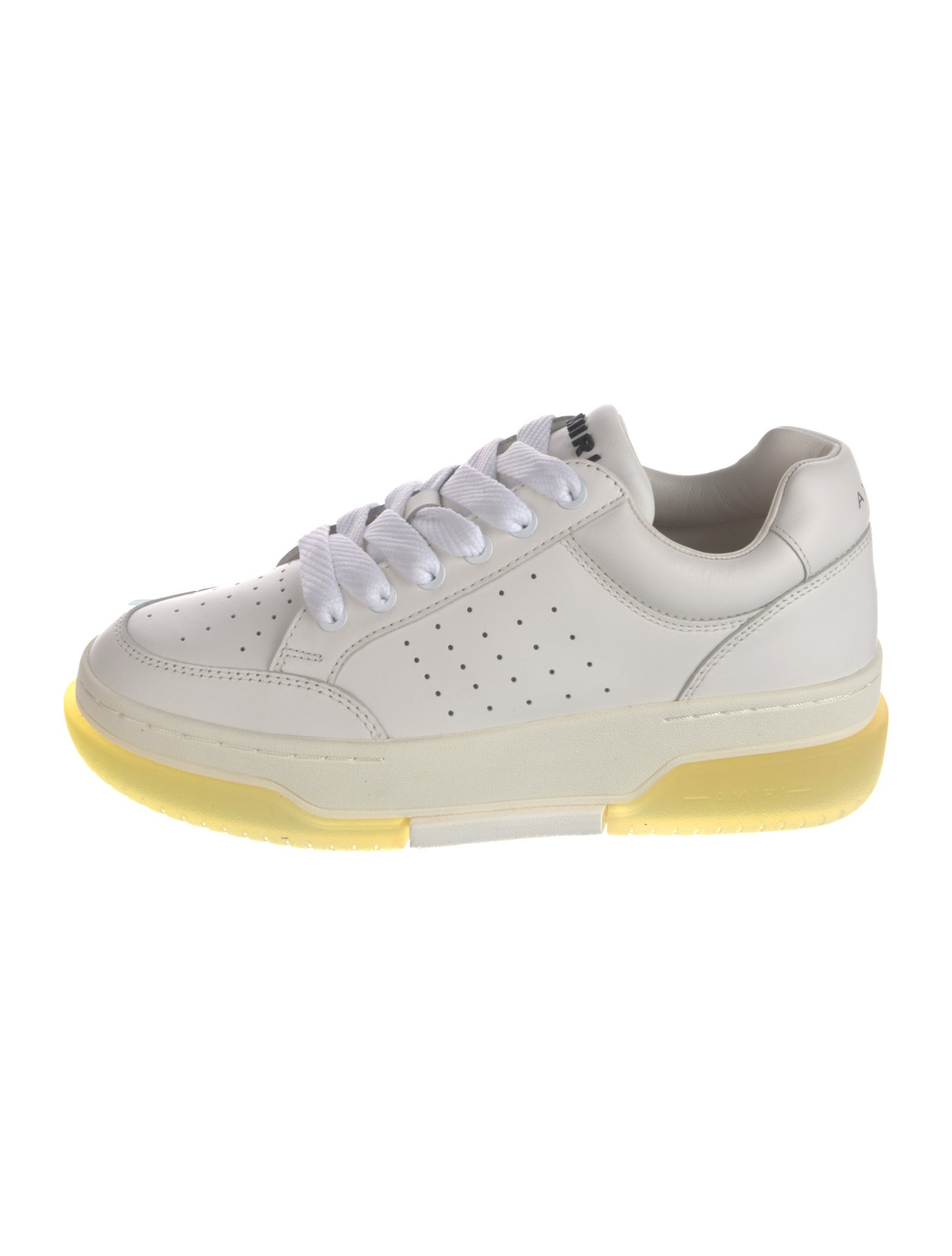 Amiri Leather Lasercut Accents Sneakers