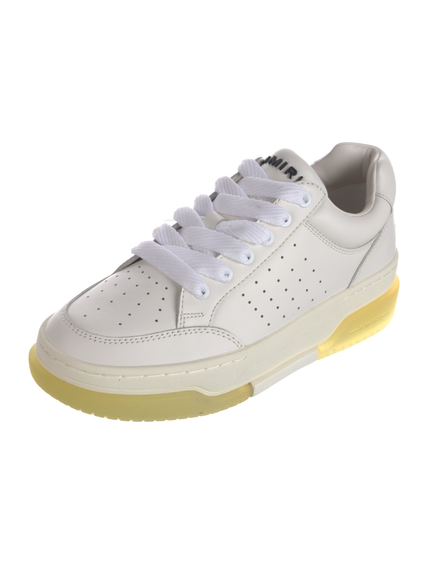 Amiri Leather Lasercut Accents Sneakers