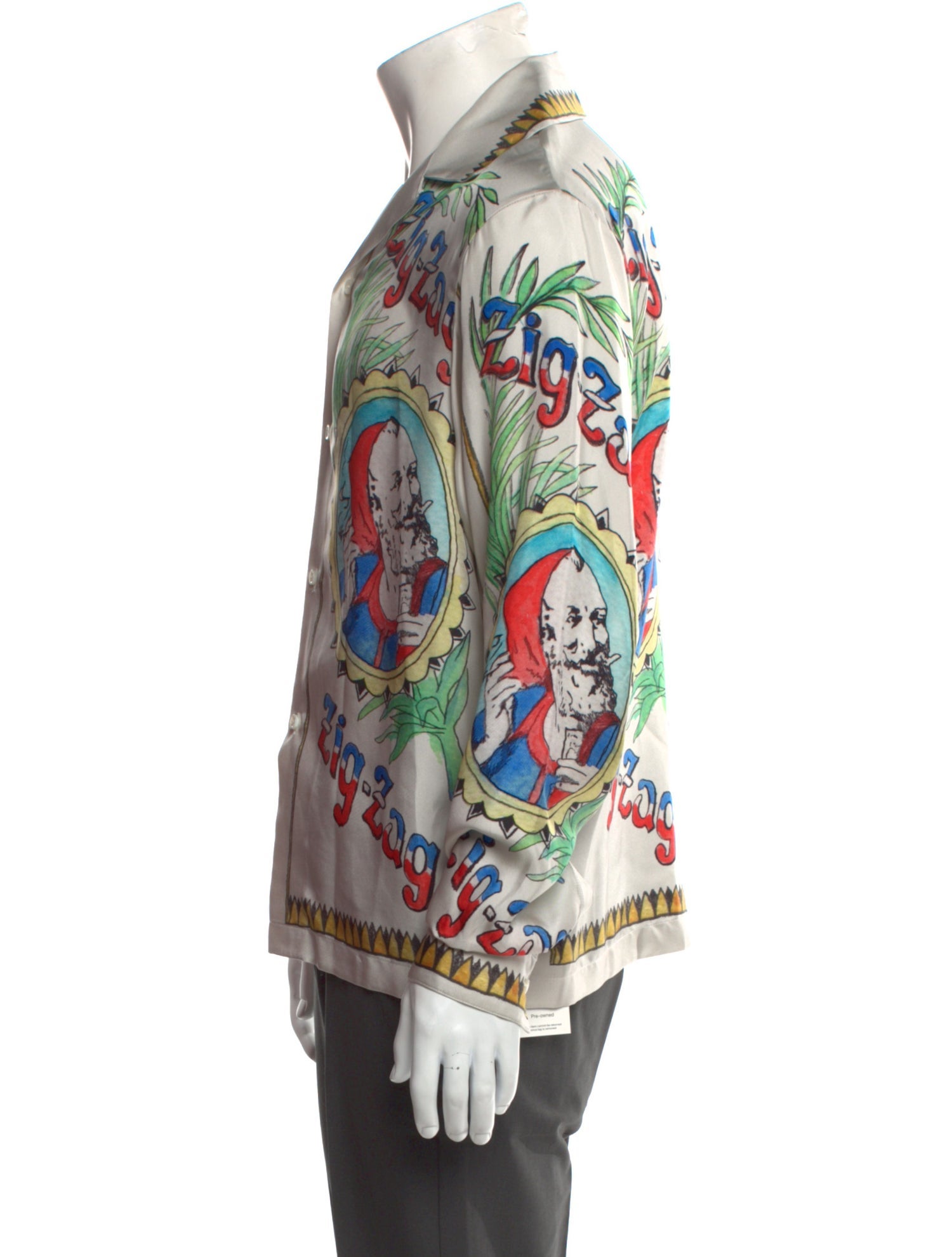 Amiri Silk Graphic Print Shirt
