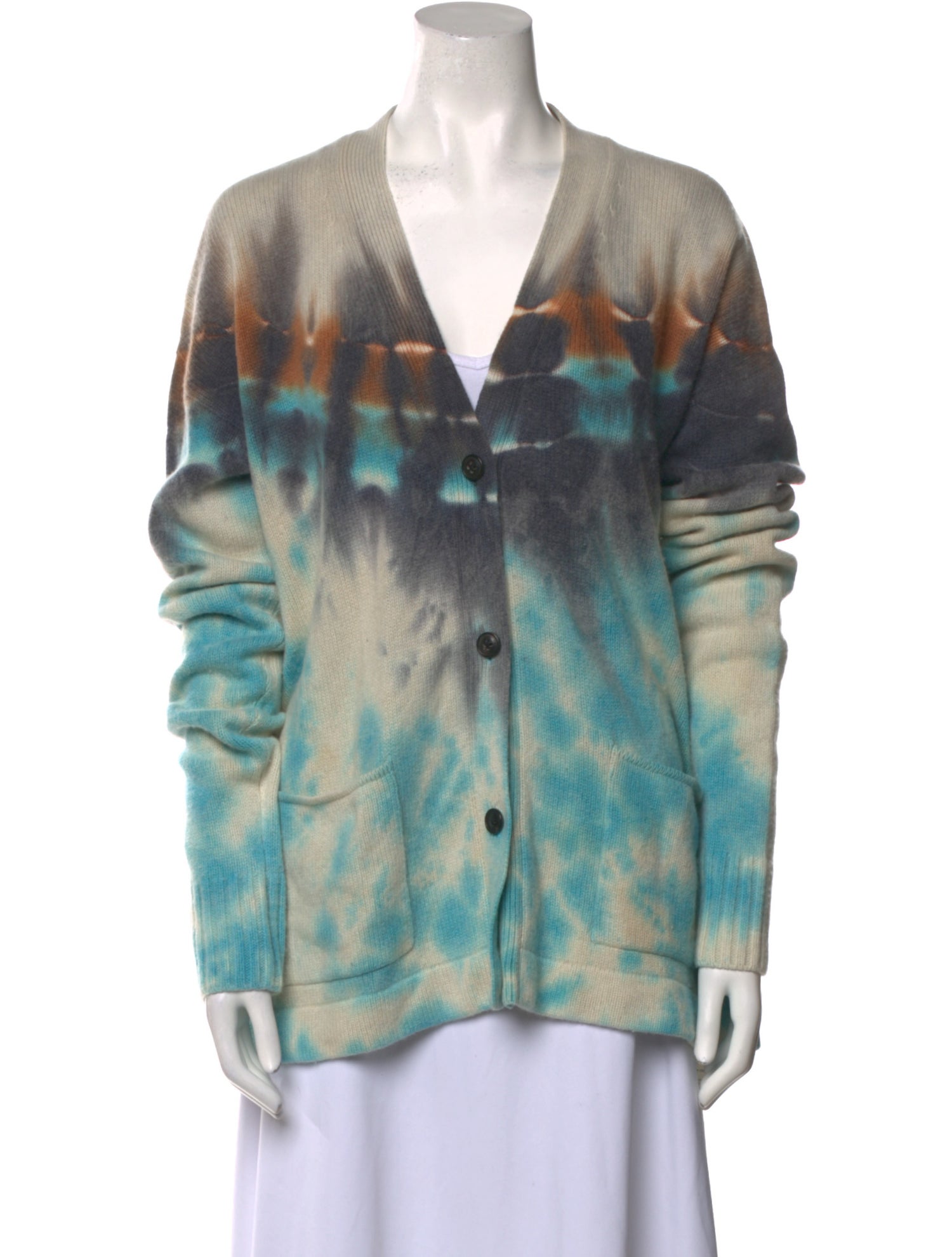 Amiri Cashmere Tie-Dye Print Sweater