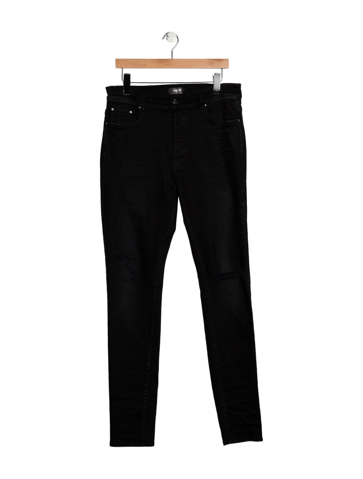Amiri High-Rise Straight Leg Jeans