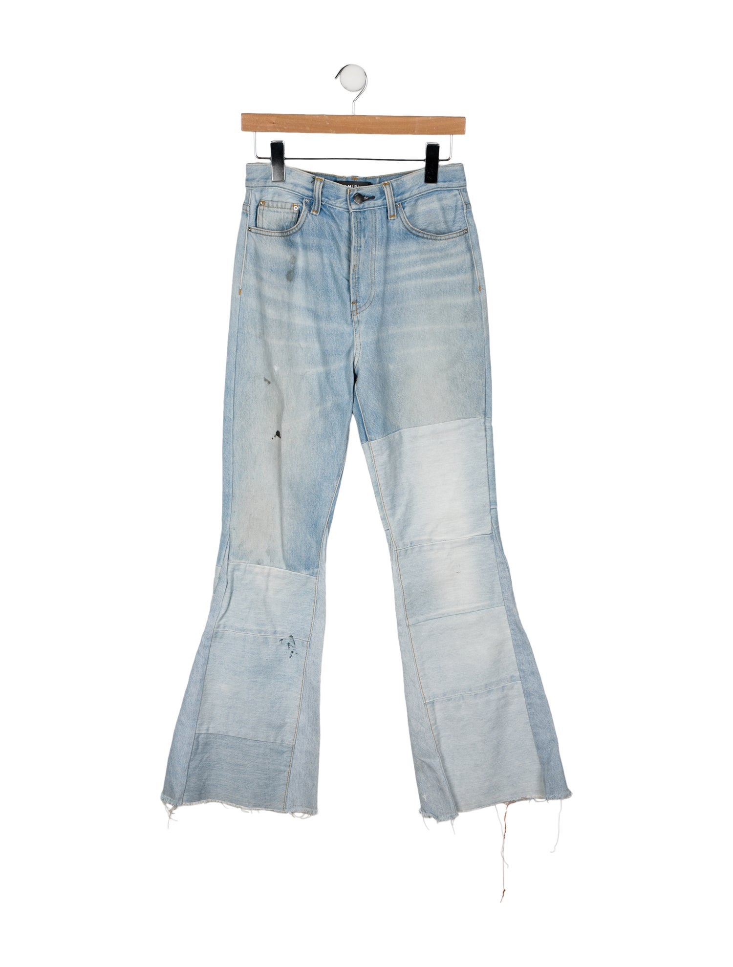 Amiri Patch Wide Leg Jeans