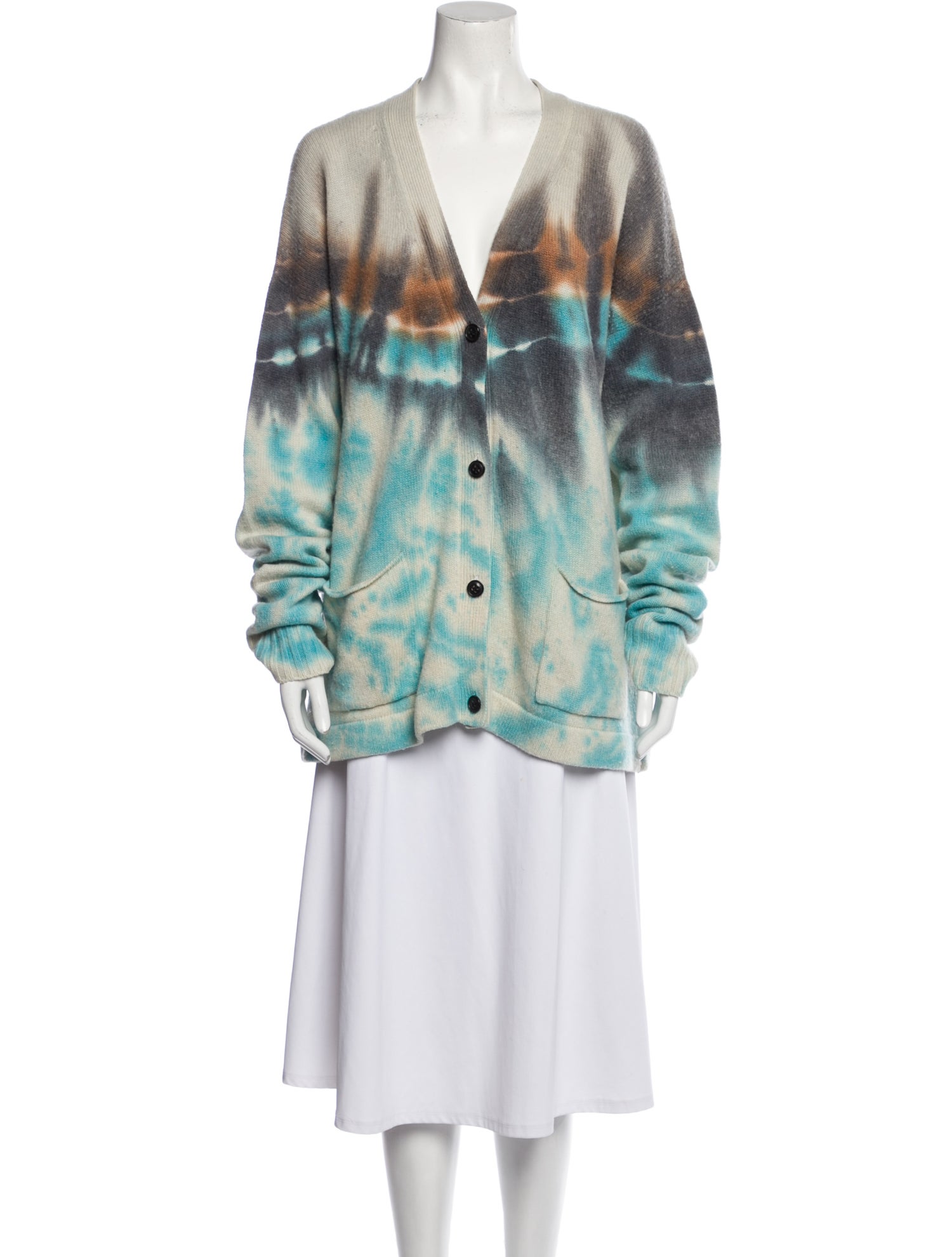 Amiri Cashmere Tie-Dye Print Sweater
