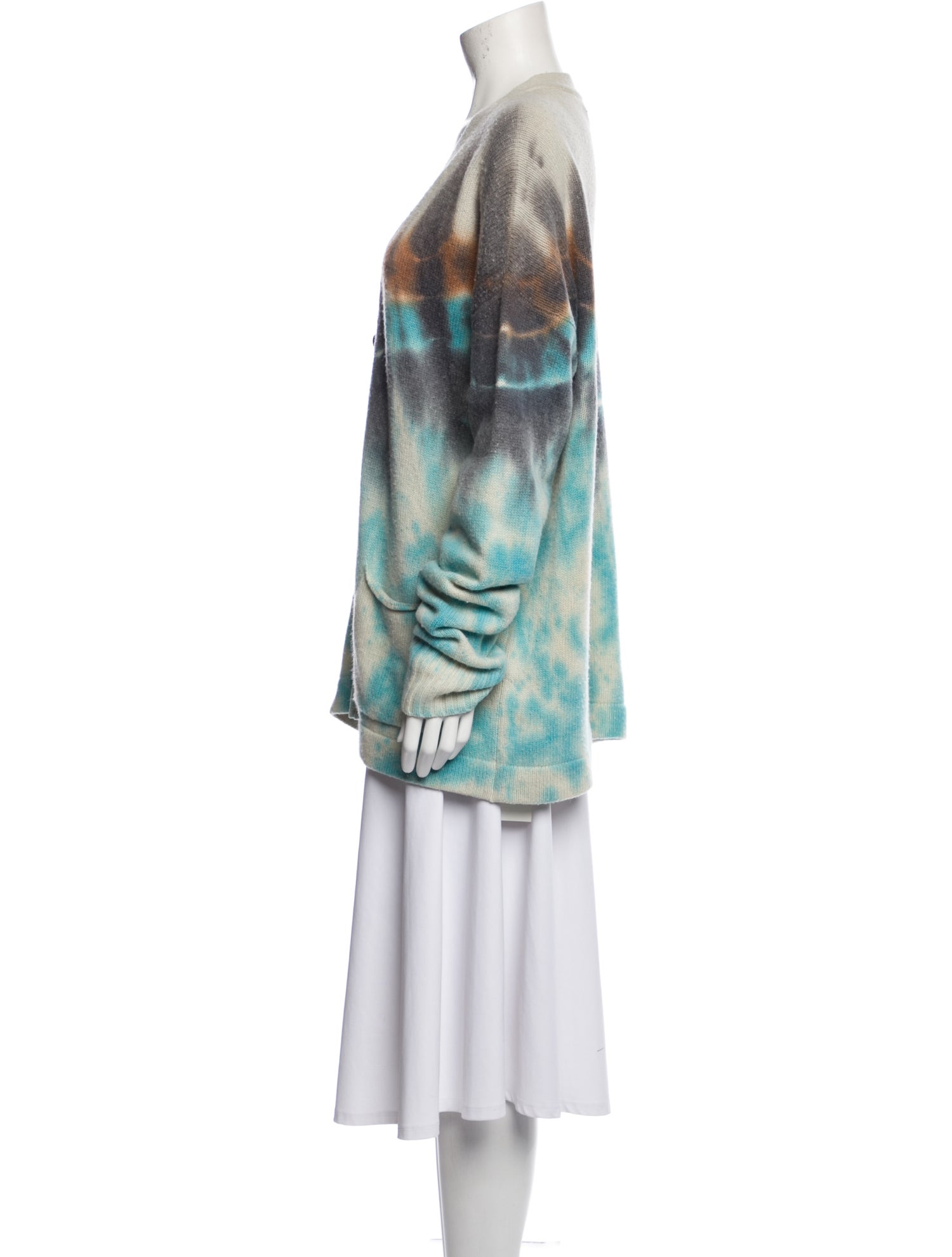 Amiri Cashmere Tie-Dye Print Sweater
