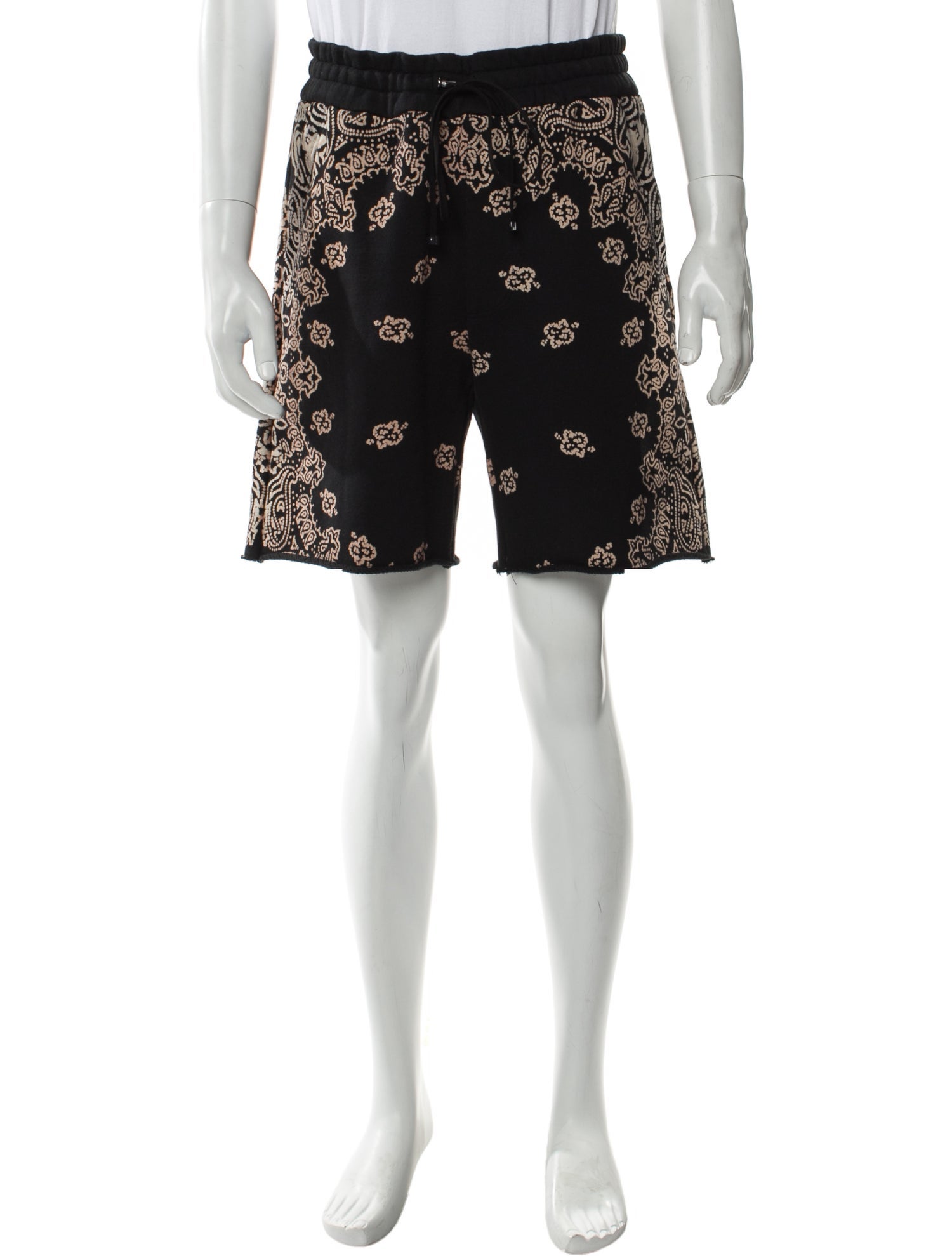 Amiri Bandana Flat Front Shorts
