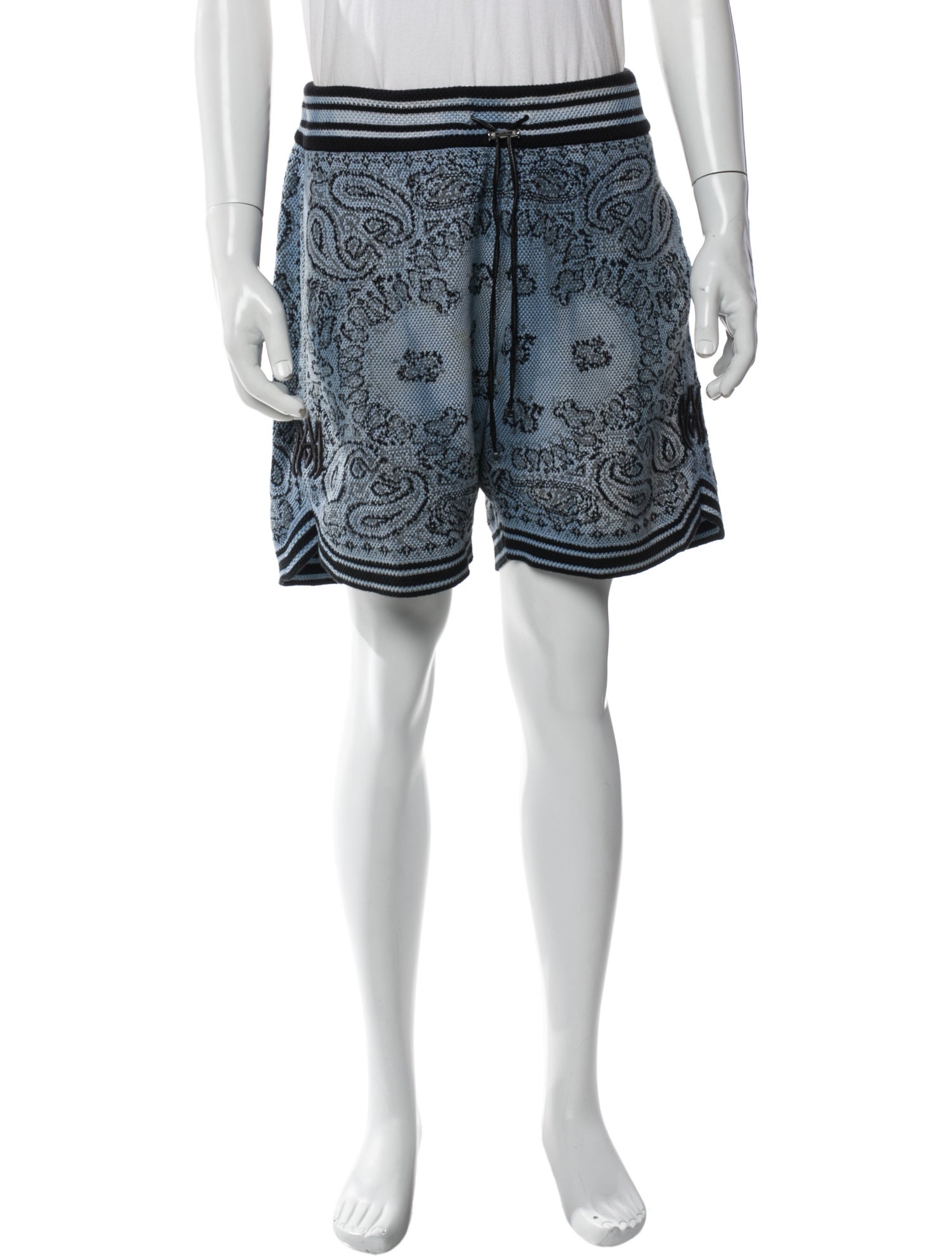 Amiri Paisley Print Jogger Shorts