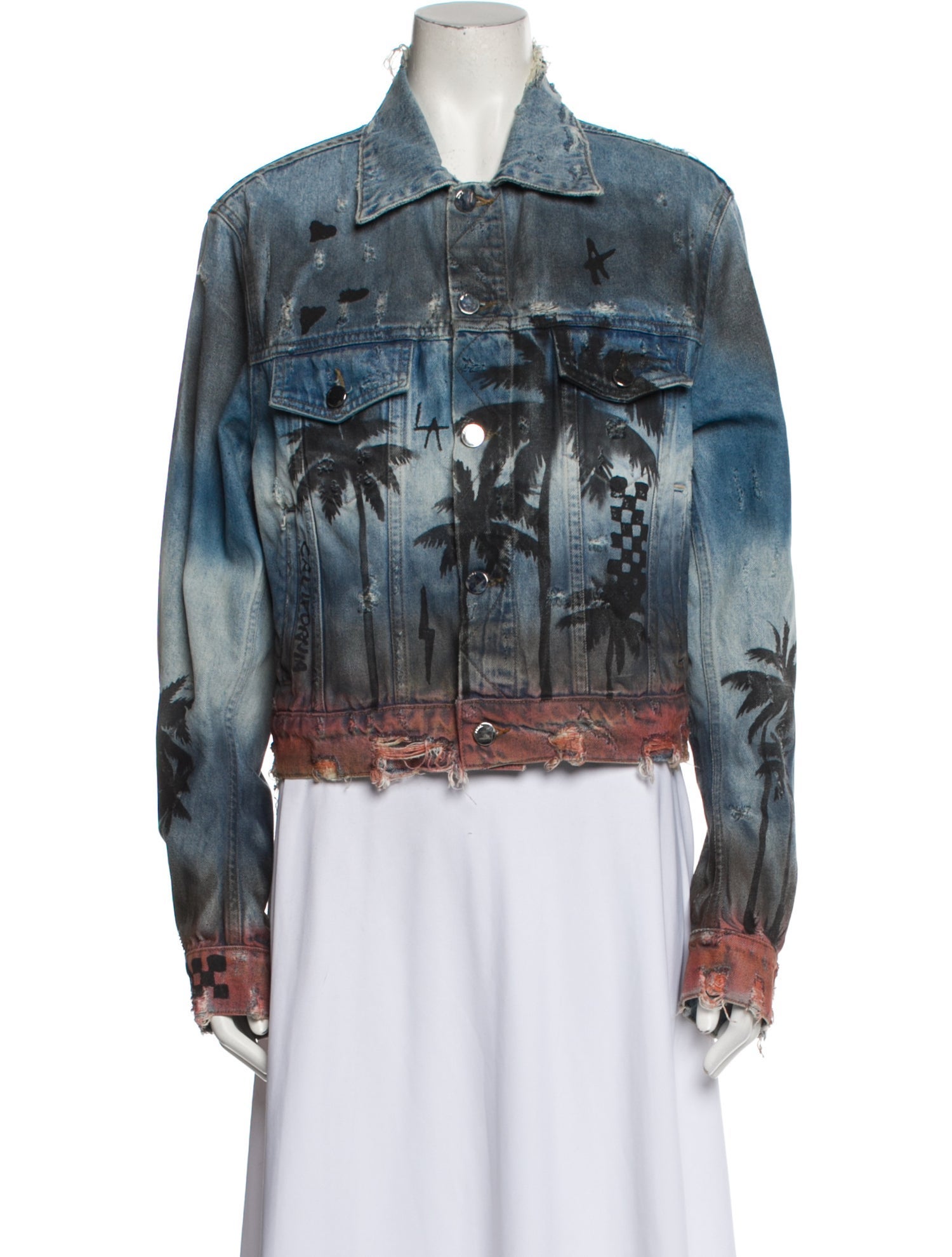 Amiri Printed Denim Jacket